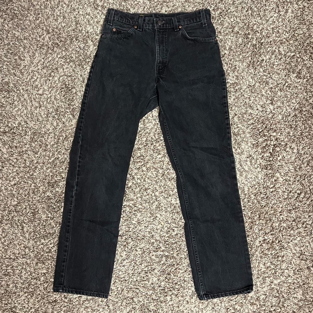 Vintage Made in the USA Levi’s 517 Bootcut Jeans 32x32 Dark Grey